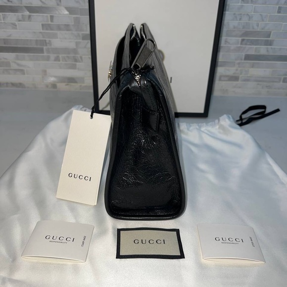 Gucci Morpheus Zip Pouch Leather Pouch - Picture 2 of 10